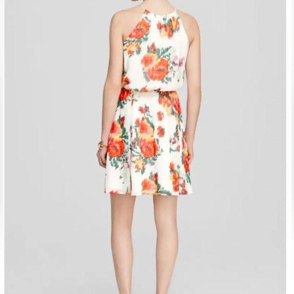 Joie 100% Silk spaghetti strap, halter neckline short dress size small. Flirty. - Picture 2 of 13